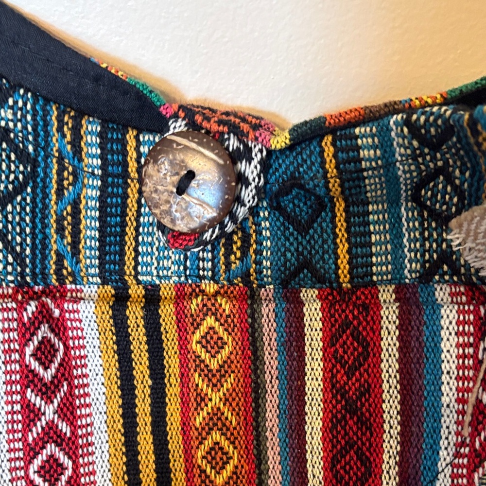 Embroidered Blue Mushroom Patchwork Crossbody Bag… - image 3